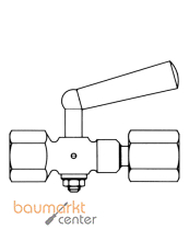 AFRISO Manometer-Absperrhahn G1/2