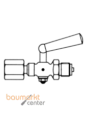 AFRISO Manometer-Absperrhahn G1/2