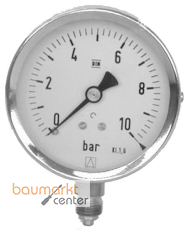 Aliaxis Manometer Chemieausfhrung d 63 d 63x1/4 MANO-CH