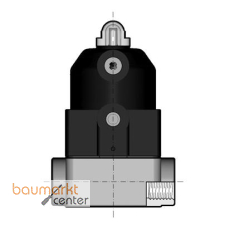 Aliaxis 2/2-W-Membranventil CM/CP PP Typ 187 Gewindemuffe NC R3/8 PN6