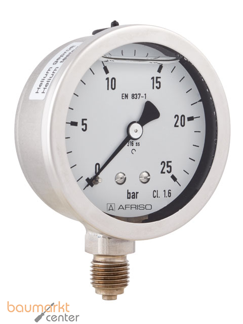 AFRISO Rohrfeder-Chemiemanometer