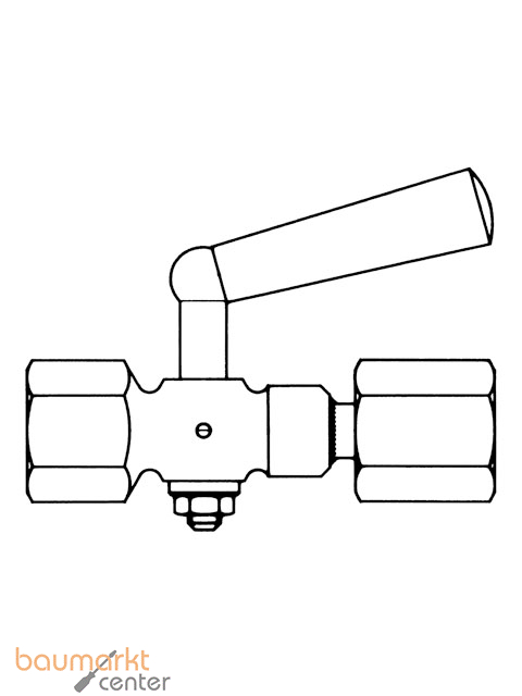 AFRISO Manometer-Absperrhahn G1/2