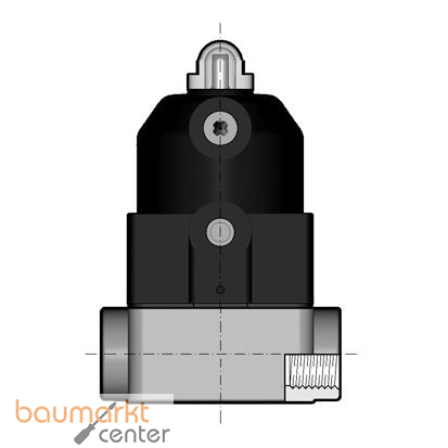 Aliaxis 2/2-W-Membranventil CM/CP, PP, Typ 192 Gewindemuffe, NC, R1/2, PN6
