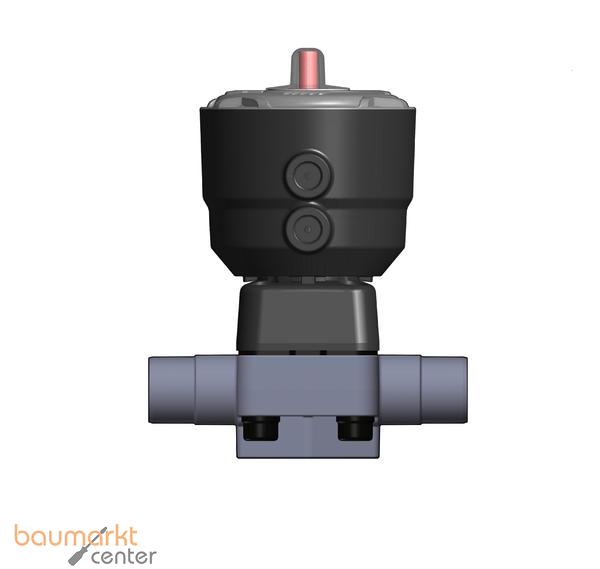 Aliaxis 2/2-Wege-Membranventil 382, PVC-U d63 DKOV/CP-NO, EPDM