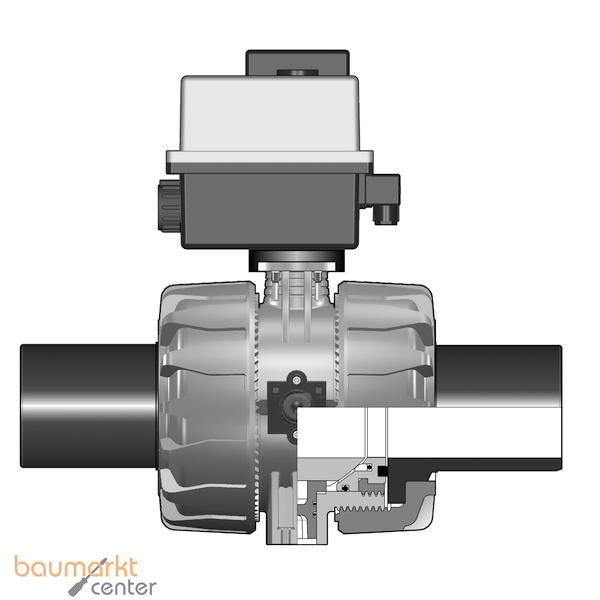 Aliaxis 2/2-Wege-Kugelhahn PP VKD d63 PN10 VKDBM/CE-FKM